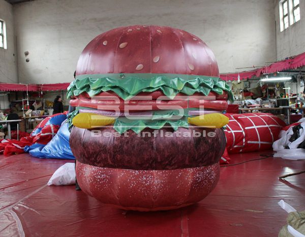 

advertising inflatable hamburger model customized inflatable shop decoration food model for sale inflatable burger for advertising