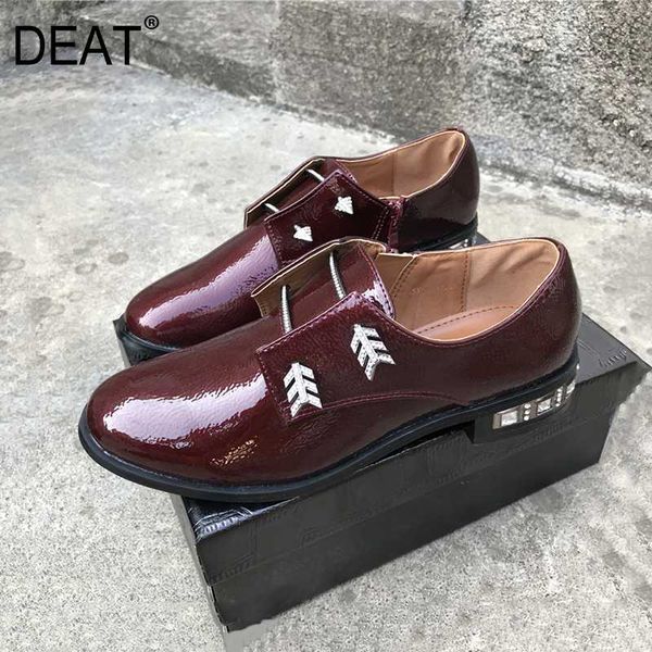 

deat] 2020 round toe patent leather crystal retro single shoes high heels shoes women new spring autumn fashion tide 10h459, Black