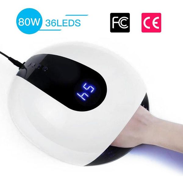 

professional uv led nail machine sun light 110-240v nail dryer fast-dry all varnish ice lamp led light art tool 80/24w