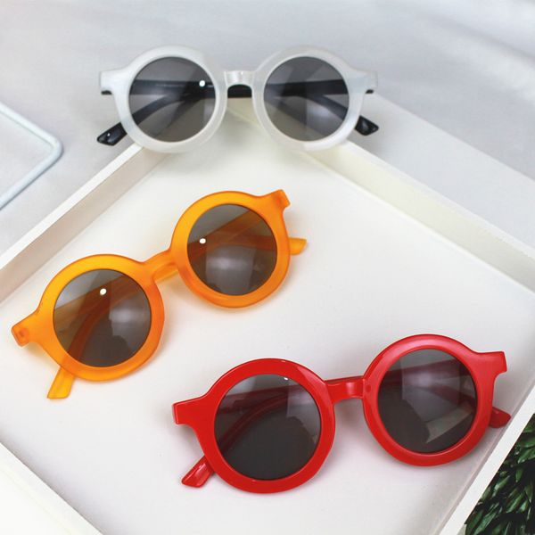 

2020 cool baby boy girls kids sunglasses fashion coating sunglasses children sun glasses, White;black
