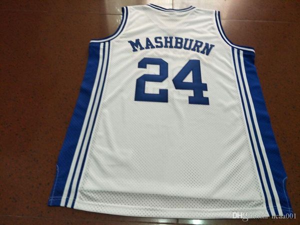 

vintage #24 jamal mashburn kentucky wildcats mesh fabric embroidery college jersey size s-4xl or custom any name or number college jersey, Black;red