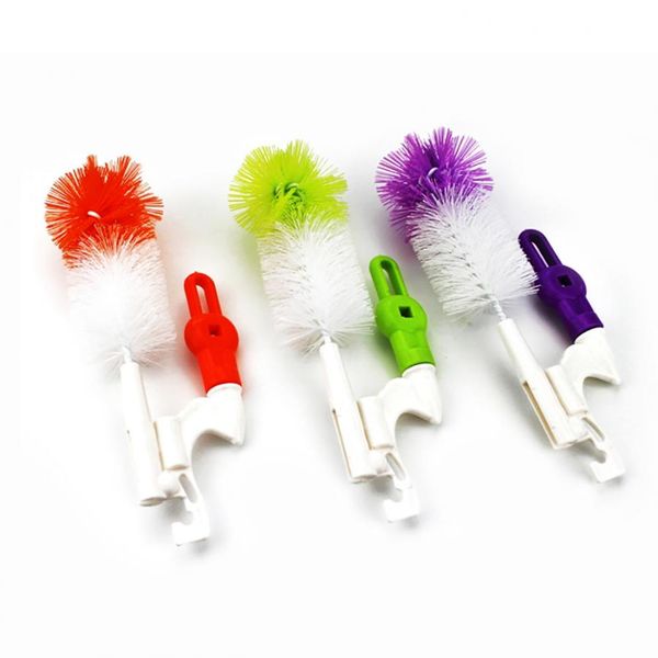 

baby bottle brush set plastic reusable nursing bottle nipple brush set with foldable handle cleaning tool baby bottle cleaner