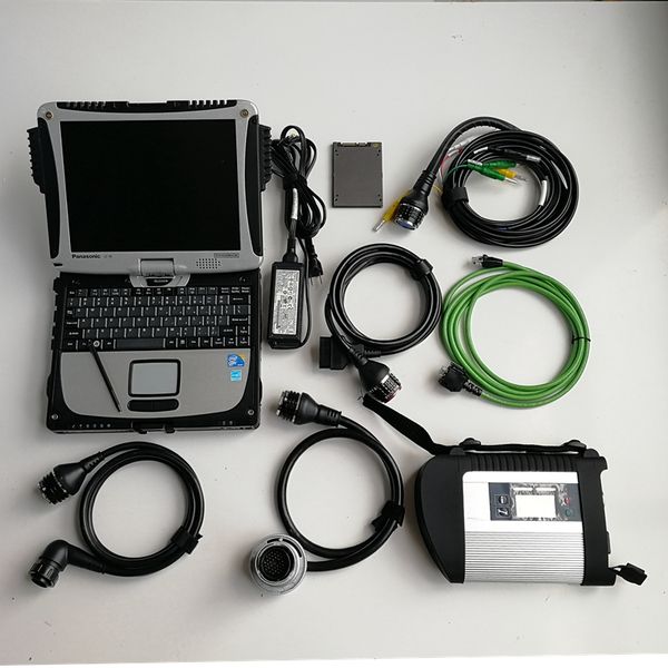 

mb star c4 sd connect auto diagnostic tool used laptoughbook cf-19 pc v06.2023 360gb ssd soft-ware