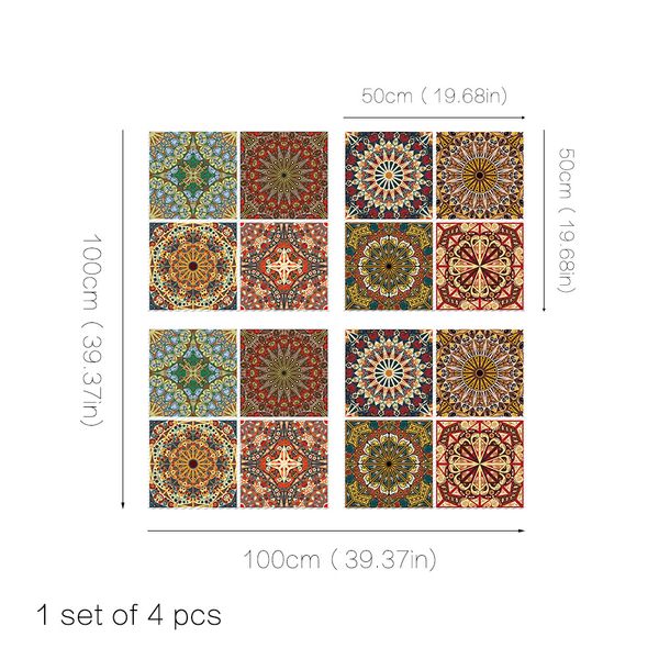 

funlife arabic style waterproof floor sticker,turkish islamic style home decor stickers anti-slip for bathroom living room db039