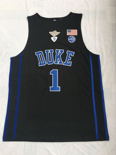 

ncaa duke blue devils #1 zion williamson jersey stitched college jersey - black