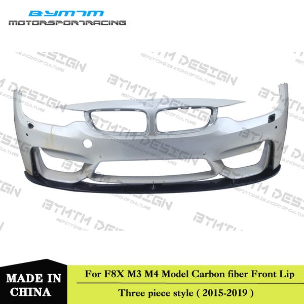

bymtm b-style бампер из углеродного волокна передняя кромка для bmw f80 f82 m3 m4