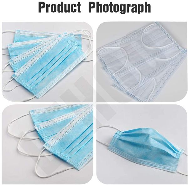 

dust-proof breathable mouth and nose mask dust-proof anti-foam breathable disposable mask three-layer melt-blown cloth protective mask spot