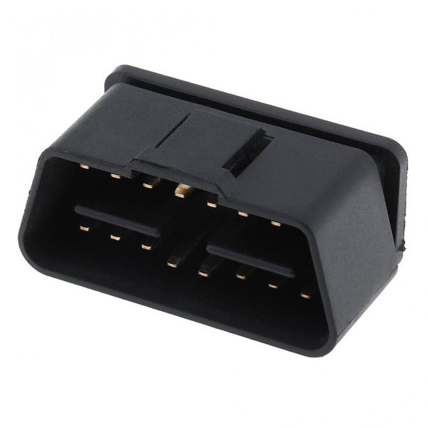 

universal obd-ii 90 degrees 16 pin male black car connector wire sockets connector plug with gold plating pin