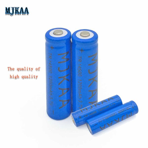 

50pcs завод прямых продаж 1200mah 3.7v 14500 аккумуляторная светодиодный фонарик батареи aa литий-ионная аккумуляторная батарея для фонарика