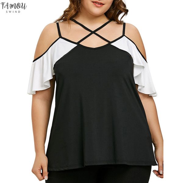 

womens blouses 2020 off the shoulder short sleeve v neck shirt chiffon blouse shirt casual plus size blusas femininas 610, White