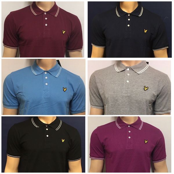 

Lyle and cott hort leeve polo hirt for men 039
