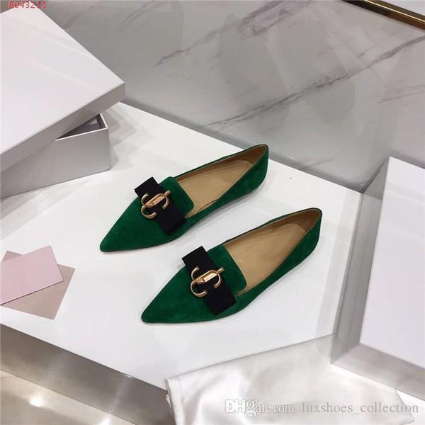 

womens casual shoes for autumn and winter,abrasive leather fabric soft comfortable pointed toe leisure single shoes with box 34-42, Black