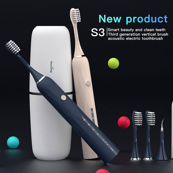 

electric toothbrush rechargeable sonic wave waterproof toothbrush head replaceable oclean healthy giftÂ adult
