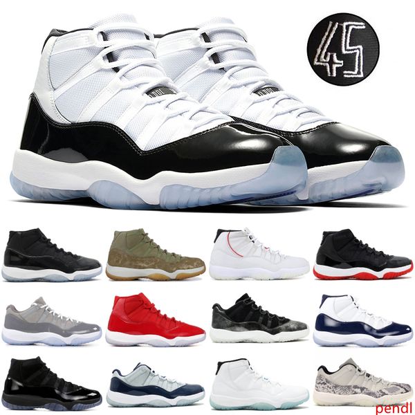 

mens 11s jampman high concord 45 platinum tint basketball shoes low snake navy light bone cool grey space jam designer trainers 5.5-12
