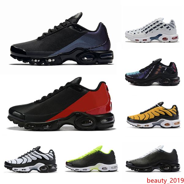 

new bred just mesh mercurial plus tn ultra se running shoes men women laser fuchsia hyper crimson chaussures athletic sports sneakers 40-46
