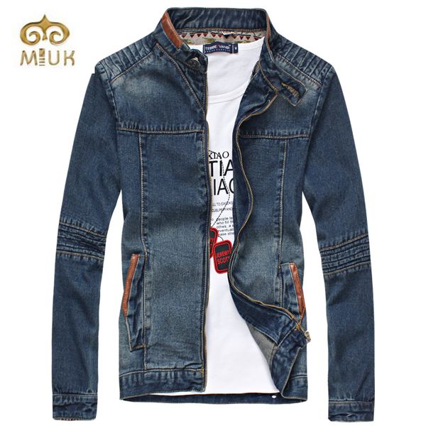 

men's style cool winter men jeans denim zipper casual brand stand collar jacket male coat clothes plus size m-5xl, Black;brown