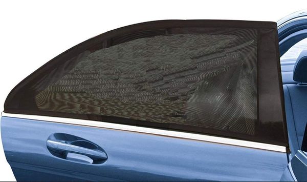 

2pcs car kids sun shade shield socks rear side window square uv cover mesh sunshades shield styling