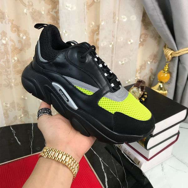

2020r luxury designer dior cd men and women leather casual shoes fashion outdoor tennis running shoes, Black