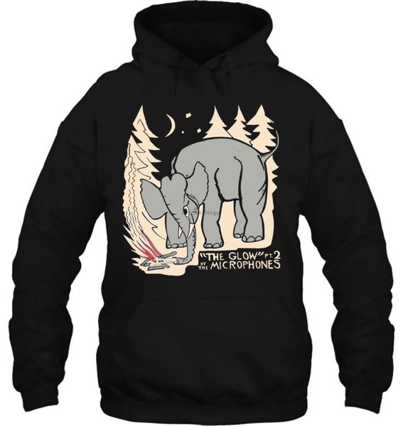 

men hoodie new the microphones the glow pt. 2 for size s 2xl women streetwear, Black