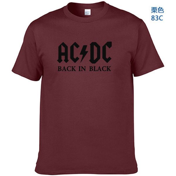 

2019 new camisetas ac / dc band рок футболки мужские acdc black футболки с принтом с принтом повседневная футболка с круглым вырезом с корот, White;black