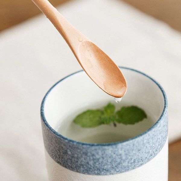 

бар ложка, коктейль ложка, swizzle палочки для напитков, 7,96 дюйма 10 шт натурального дерева длинная ручка напиток ложки коктейль мешалки