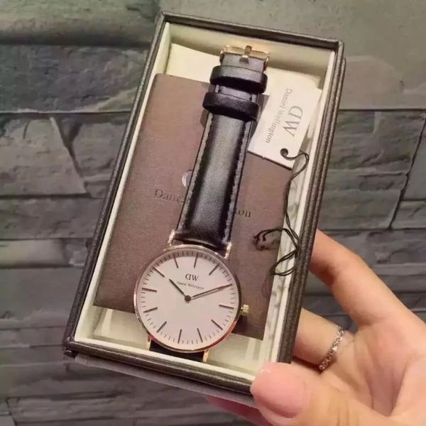 

New DW Daniel Original Box Dress Watches high quality 40mm Men's Women 36MM DW Luxury Casual waterproof quartz watches