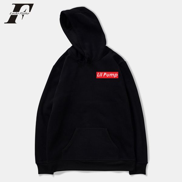 

fashion lil hoodies sweatshirts printed long sleeve casual pocket hip hop sport men women hooded pullover, Black
