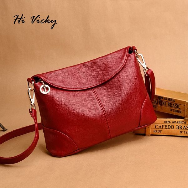 

2018 women handbag luxury red messenger bag soft genuine leather fashion ladies crossbody bags female bolsas