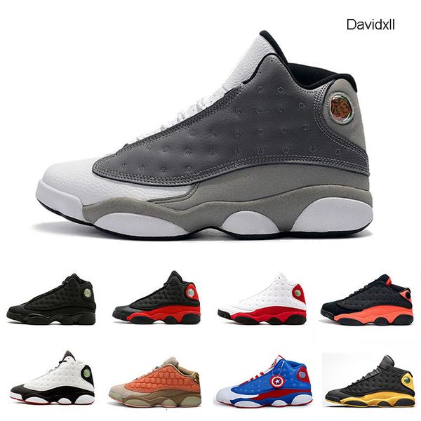 

xiii 13s atmosphere grey cap and gown 13 men basketball shoes phantom black infrared terracotta blush sports sneaker 41-47
