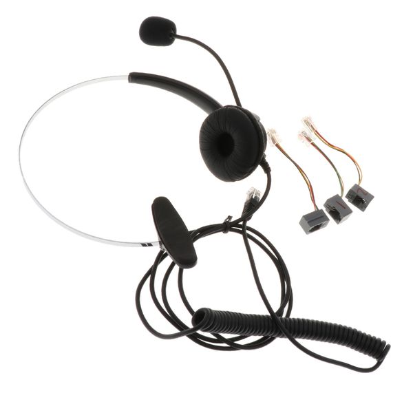 

call center handsheadsets rj9 headphone monaural microphone for office