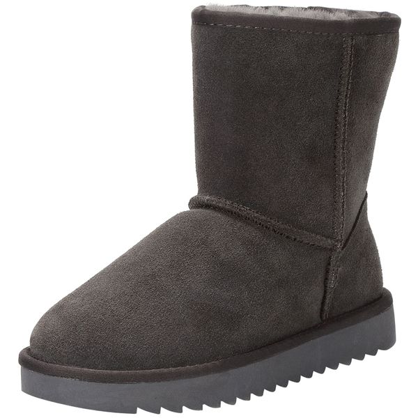 

100% genuine cowskin leather snow boots women australia boots winter boots for women warm botas mujer, Black