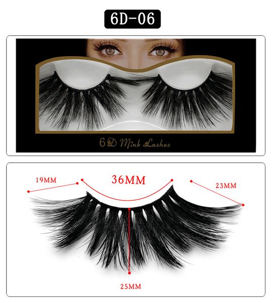 

6d 06 new 25mm fal e eyela he mink hairme y thick eyela he europe and the united tate 10 option 11 2Ã5 5Ã1 6cm ingle pair black col