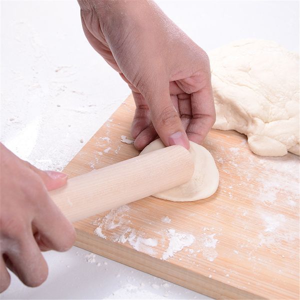 

new safety non-stick solid wood rolling pin baking fondant cake pastry roller