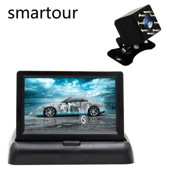 

smartour 4.3 inch tft lcd автомобильный монитор складной монитор дисплей камера заднего вида парковочная система для автомобильных мониторов