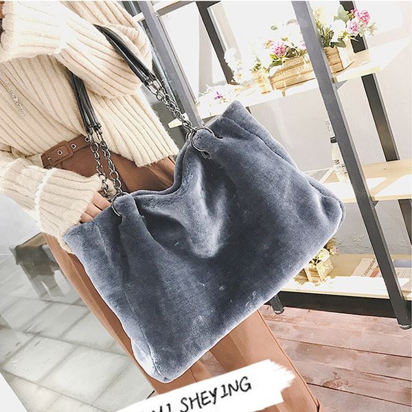 

plush large tote - womens slouchy shoulder bag with open crossbody bag messenger