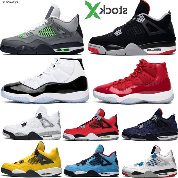 

4 neon what the 4s 2020 bred mens basketball shoes loyal blue white cement pure moneyi78s