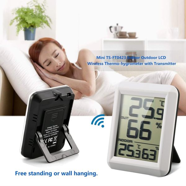 

lcd weather station digital thermometer hygrometer indoor electronic temperature humidity meter clock household thermometers