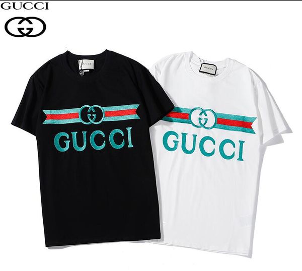 

2020 новый высокое качество повседневная мода lv с коротким рукавом свободные мужские хип-хоп улица crewneck хлопок женская футболка, White