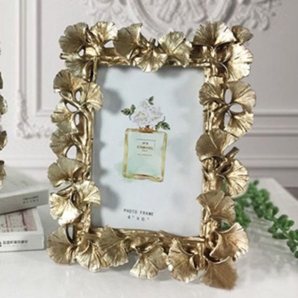 

стиль ес золото листья смолы desktop photo frame picture frame свадьба декор главная семья украшение украшение