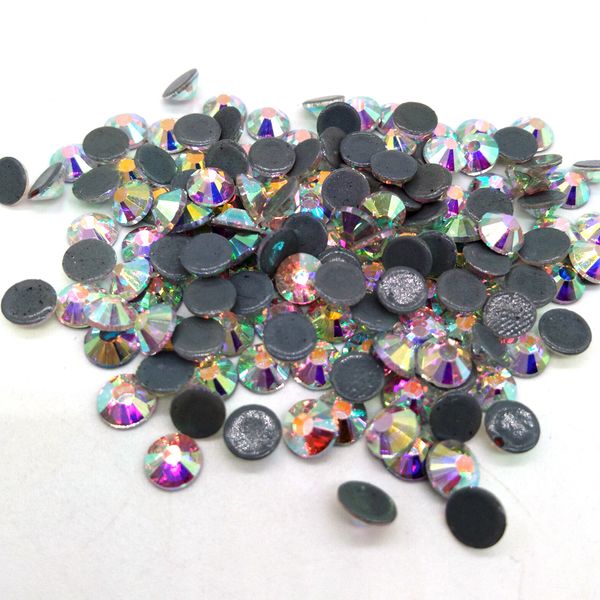 

queenme ss6-ss30 crystal dmc ix rhinestone flatback glass fix rhinestones iron on stone for clothing decoration, Silver;gold