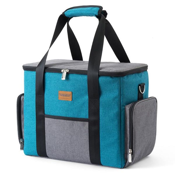 

insulated cooler bag portable leakproof lunch bag box for outdoor camping picnic bbq travel beach cooler case
