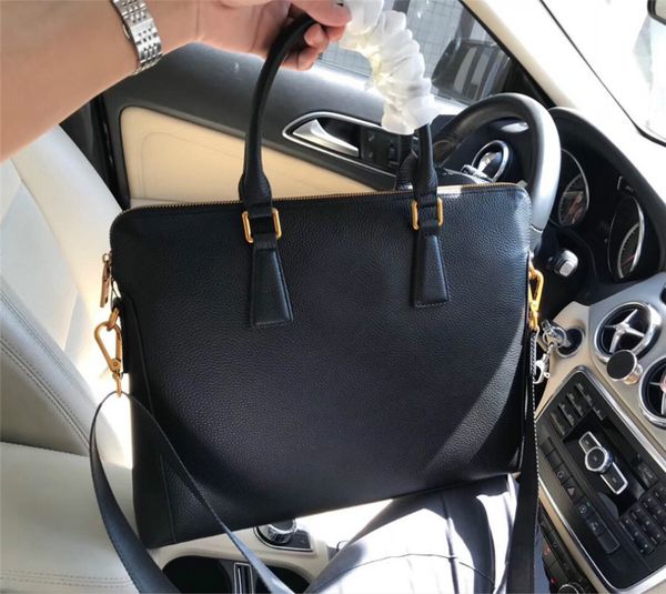 

designer handbag men fashion briefcases leather men's joker good match soft handle attache case luxury handbags newset 7