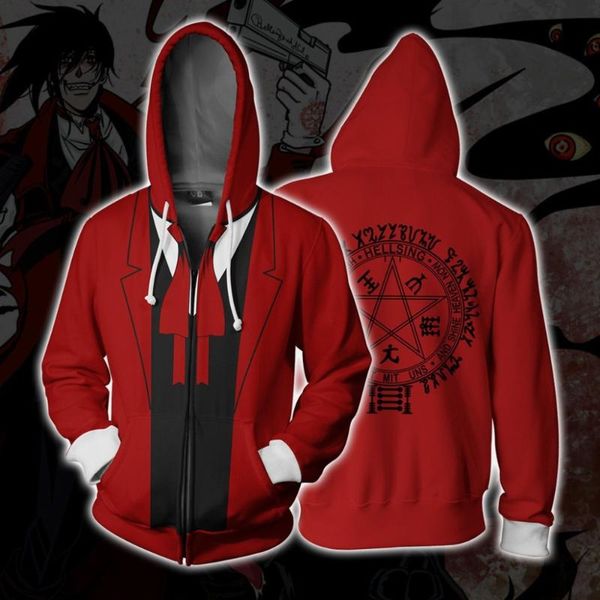 

anime fullmetal alchemist cosplay hoodies tracksuit men zip up jacket harajuku sweatshirt costumes for spring autumn coat, Black