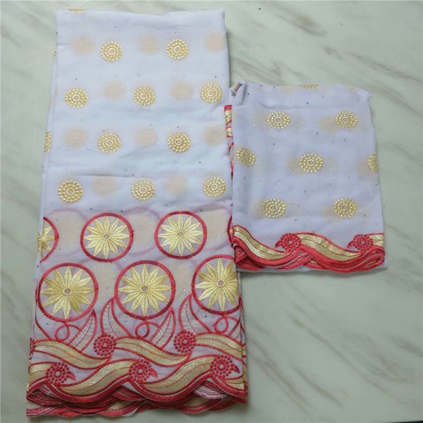 

new arrived 100% cotton golden and red color pattern 5+2 yards white swiss voile lace pbs8 cotton lace fabric, Black;white