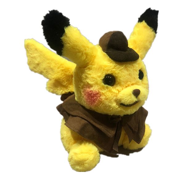 

Best-selling Detective Pikachu Plush dolls 30cm Pikachu plush toys cartoon Stuffed animals toys soft best Gifts