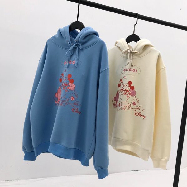 

20ss luxurious brands design micky cars print sweaters pullovers hoodies men women streetwear sweatshirt outdoor jackets, Blue;black