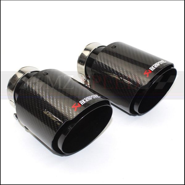 

akrapovic exhaust muffler tail throat straight edge bright surface carbon fiber black stainless steel for e46 e90