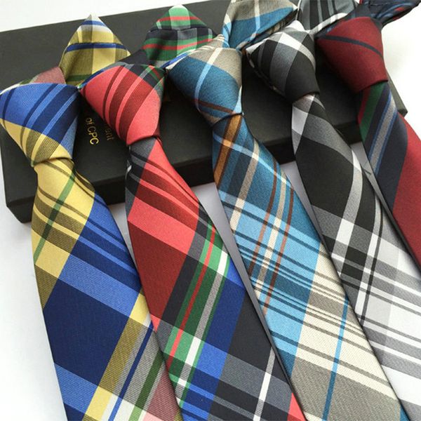 

men jacquard woven striped wedding party holiday narrow neck tie accessory new skinny polyester 6cm silk business necktie cravat, Black;gray