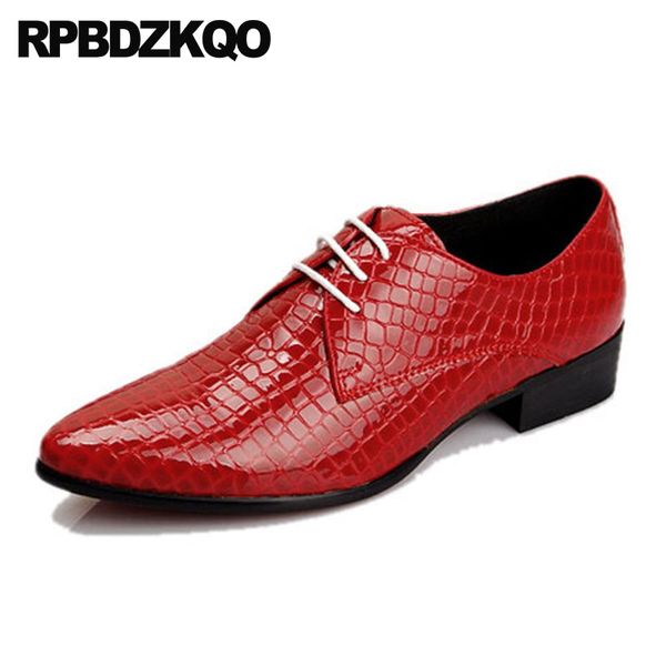 

black european red formal italian snake skin party elegant snakeskin genuine leather men pointed toe dress shoes oxfords italy
