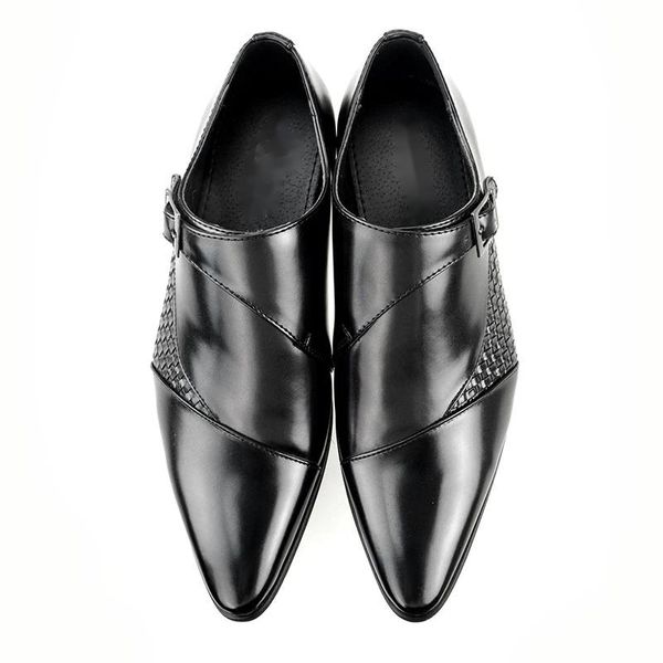 

men leather shoes low heel casual shoes dress brogue spring ankle boots vintage classic male casual ps563, Black